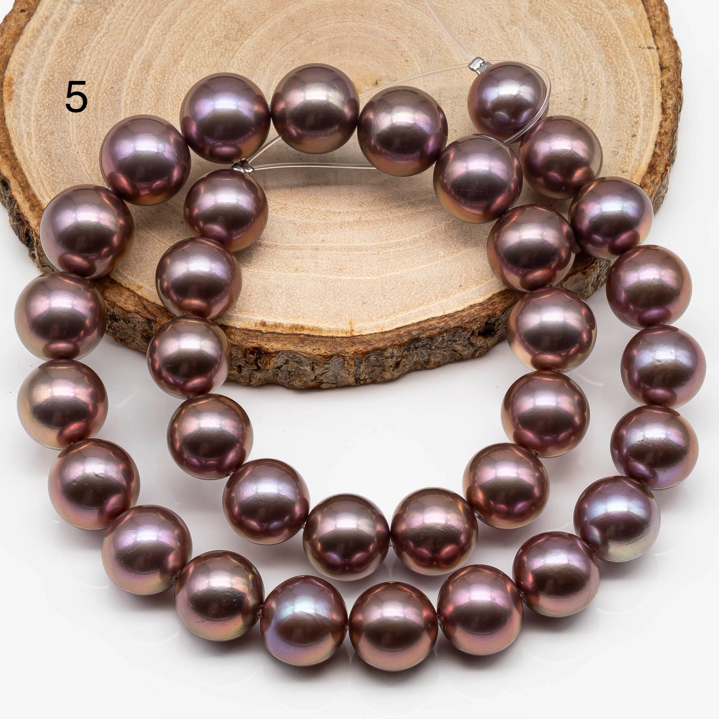 12-14mm AAA Edison Pearl Natural Lavender Round with Extremely Nice Luster, SKU # 1173EP