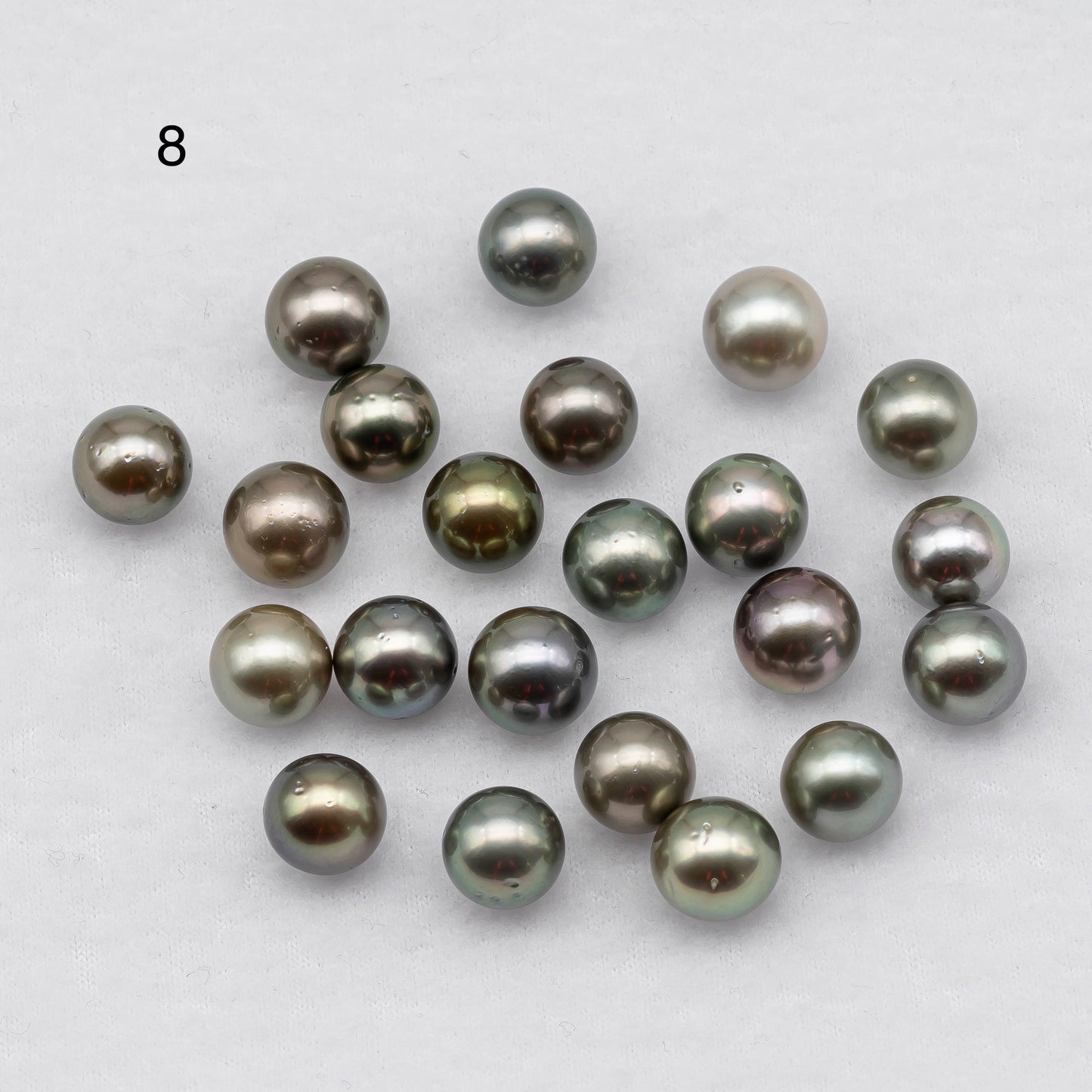 8-11mm Tahitian Pearl  with High Luster and Natural Color with Minor Blemishes, Loose Single Piece Undrilled, for One Piece, SKU # 1918TH