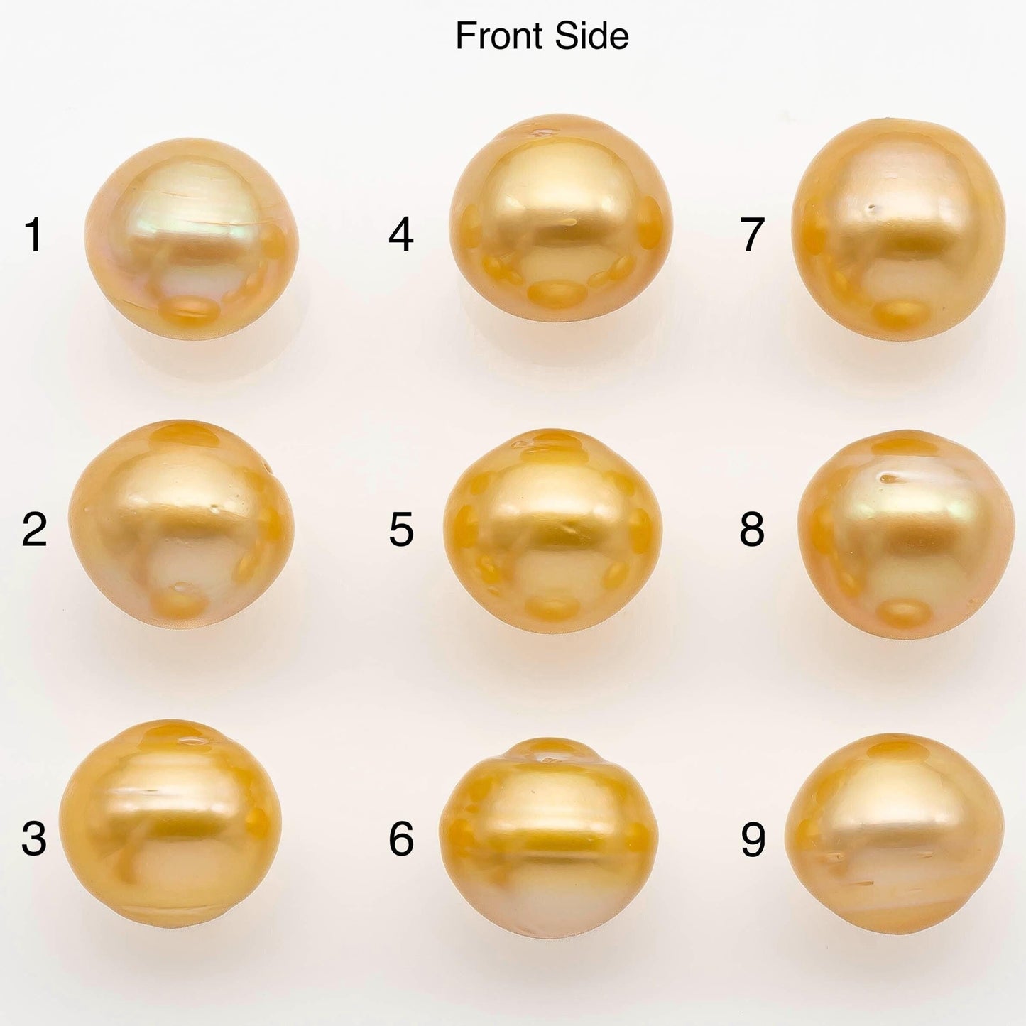 14-15mm Gold South Sea Pearl  Undrilled for Jewelry Making, Natural Gold Color Saltwater Pearl, SKU#2308GS