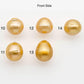 14-15mm Gold South Sea Pearl  Undrilled for Jewelry Making, Natural Gold Color Saltwater Pearl, SKU#2308GS