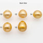 14-15mm Gold South Sea Pearl  Undrilled for Jewelry Making, Natural Gold Color Saltwater Pearl, SKU#2308GS