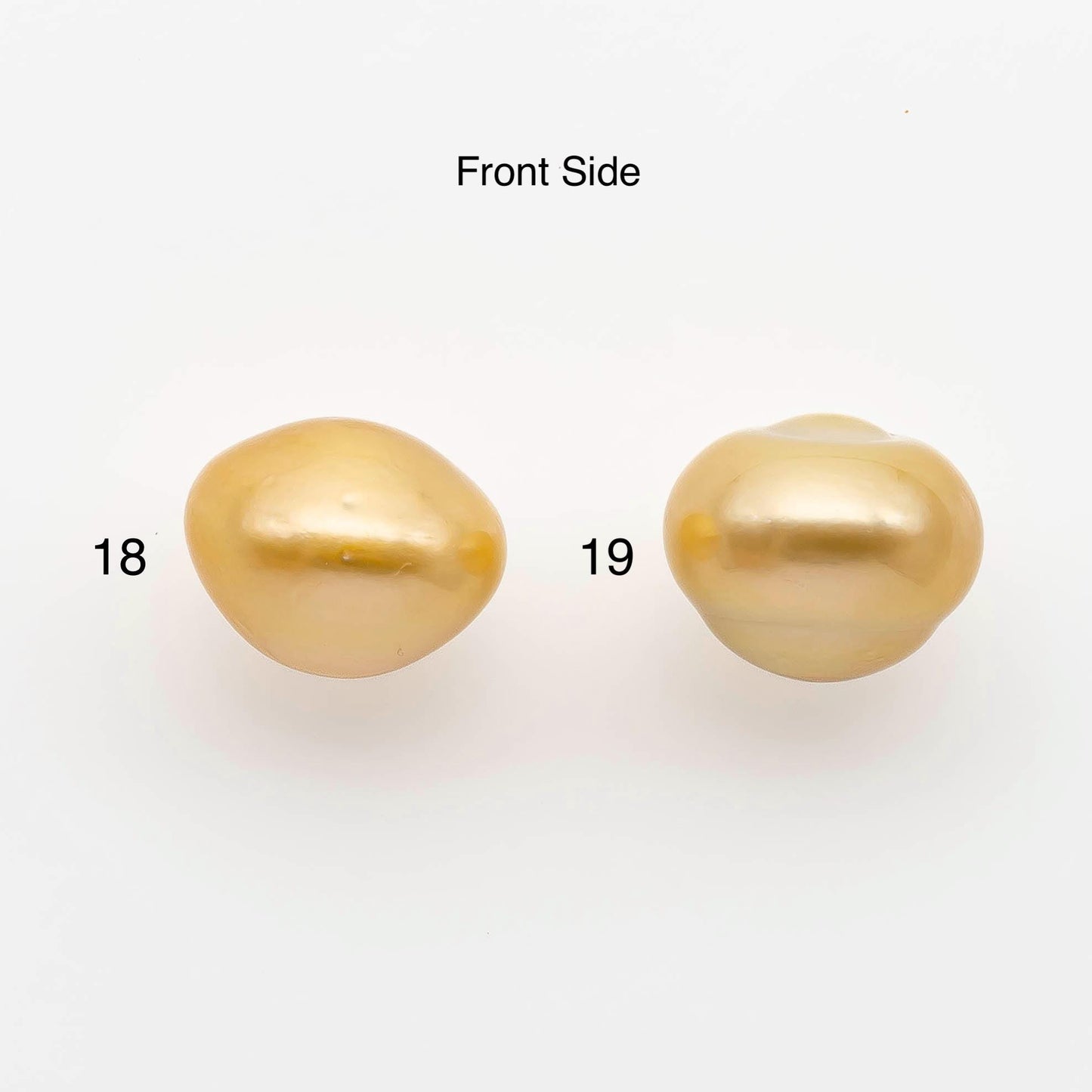 15-16mm South Sea Pearl, Gold Drop Single Piece Nondrilled with High Luster and Minor Blemishes for Jewelry Making, SKU # 2312GS