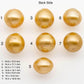 16-17mm Gold South Sea Pearl Undrilled for Jewelry Making, Natural Gold Color Saltwater Pearl, SKU#2313GS