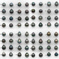 10-11mm Matching Pair Tahitian Pearl in Amazing Luster, Undrilled for Making Earring or Pendant, SKU # 2321TH