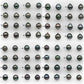 10-11mm Matching Pair Tahitian Pearl in Amazing Luster, Undrilled for Making Earring or Pendant, SKU # 2323TH