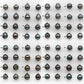 10-11mm Matching Pair Tahitian Pearl in Amazing Luster, Undrilled for Making Earring or Pendant, SKU # 2324TH