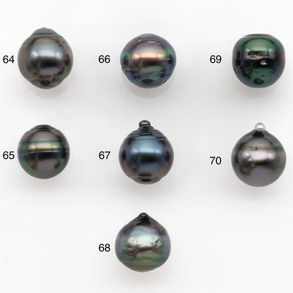 10-11mm Tahitian Pearl with High Luster and Natural Color with Minor Blemishes, Loose Single Piece Undrilled, SKU # 2327TH