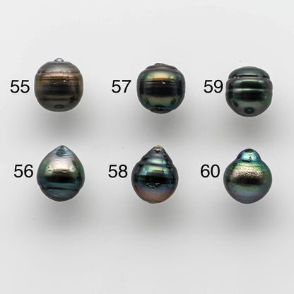 11-12mm Undrilled Tahitian Pearl Drop with High Luster and Natural Color, Loose Single Piece for Jewelry Making, SKU # 1652TH