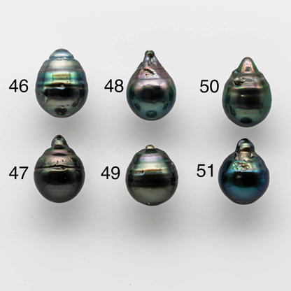12-13mm Loose Tahitian Pearl Bead Drop with High Luster and Natural Color,  Half or Full Drilled, Undrilled or Large Hole, SKU # 1654TH