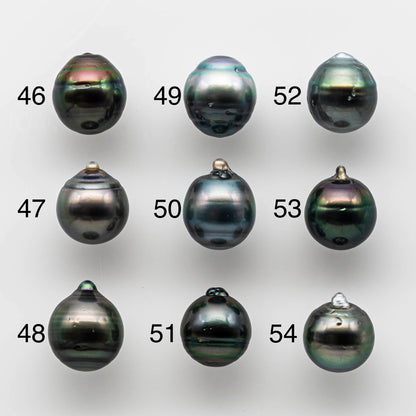 12-13mm Undrilled Tahitian Pearl Bead Drop Single Piece with High Luster and Natural Color, Half or Full Drilled to Large Hole, SKU # 1659TH