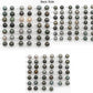 10-11mm Matching Pair Tahitian Pearl Round in High Luster with Blemish, Undrilled for Making Earring or Pendant, SKU # 2380TH