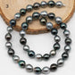 8-9mm Multicolor Near Round Tahitian Pearl Bead with High Luster, In Full Strand with Minor Blemishes for Making, SKU # 2381TH