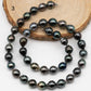 8-9mm Drop Tahitian Pearl in Full Strand with Natural Color and High Luster, For Jewelry Making with  Minor Blemishes, SKU # 2386TH