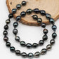 8-9mm Drop Tahitian Pearl in Full Strand with Natural Color and High Luster, For Jewelry Making with  Minor Blemishes, SKU # 2386TH