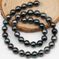 9-10mm Drop Tahitian Pearl in Full Strand with Natural Color and High Luster, For Jewelry Making with  Minor Blemishes, SKU # 2388TH