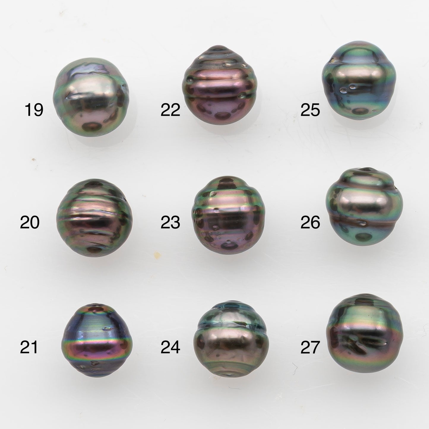 8-9mm Tahitian Pearl, Loose Undrilled with High Luster and Blemishes for Jewelry Making, SKU # 2915TH