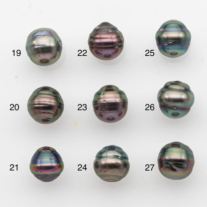 8-9mm Tahitian Pearl, Loose Undrilled with High Luster and Blemishes for Jewelry Making, SKU # 2915TH