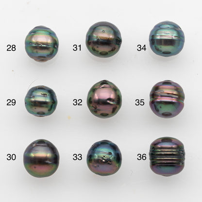 8-9mm Tahitian Pearl, Loose Undrilled with High Luster and Blemishes for Jewelry Making, SKU # 2915TH