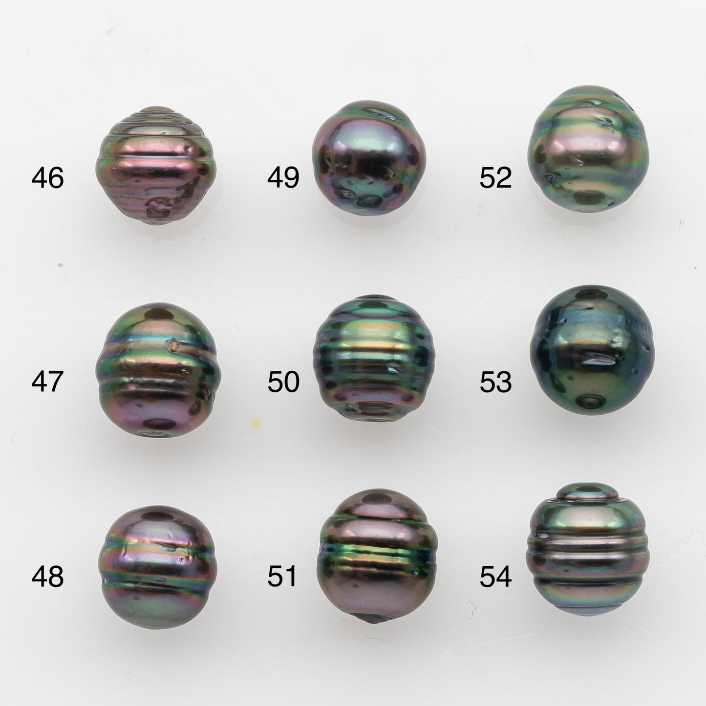 8-9mm Tahitian Pearl, Loose Undrilled with High Luster and Blemishes for Jewelry Making, SKU # 2915TH
