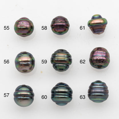 8-9mm Tahitian Pearl, Loose Undrilled with High Luster and Blemishes for Jewelry Making, SKU # 2909TH