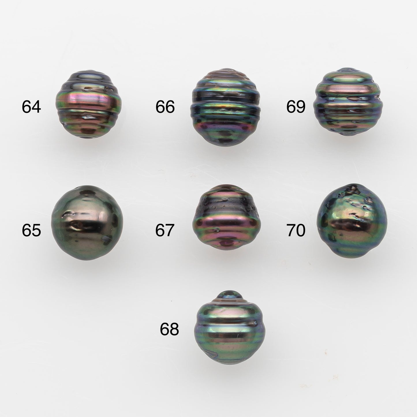 8-9mm Tahitian Pearl, Loose Undrilled with High Luster and Blemishes for Jewelry Making, SKU # 2909TH