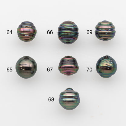 8-9mm Tahitian Pearl, Loose Undrilled with High Luster and Blemishes for Jewelry Making, SKU # 2909TH