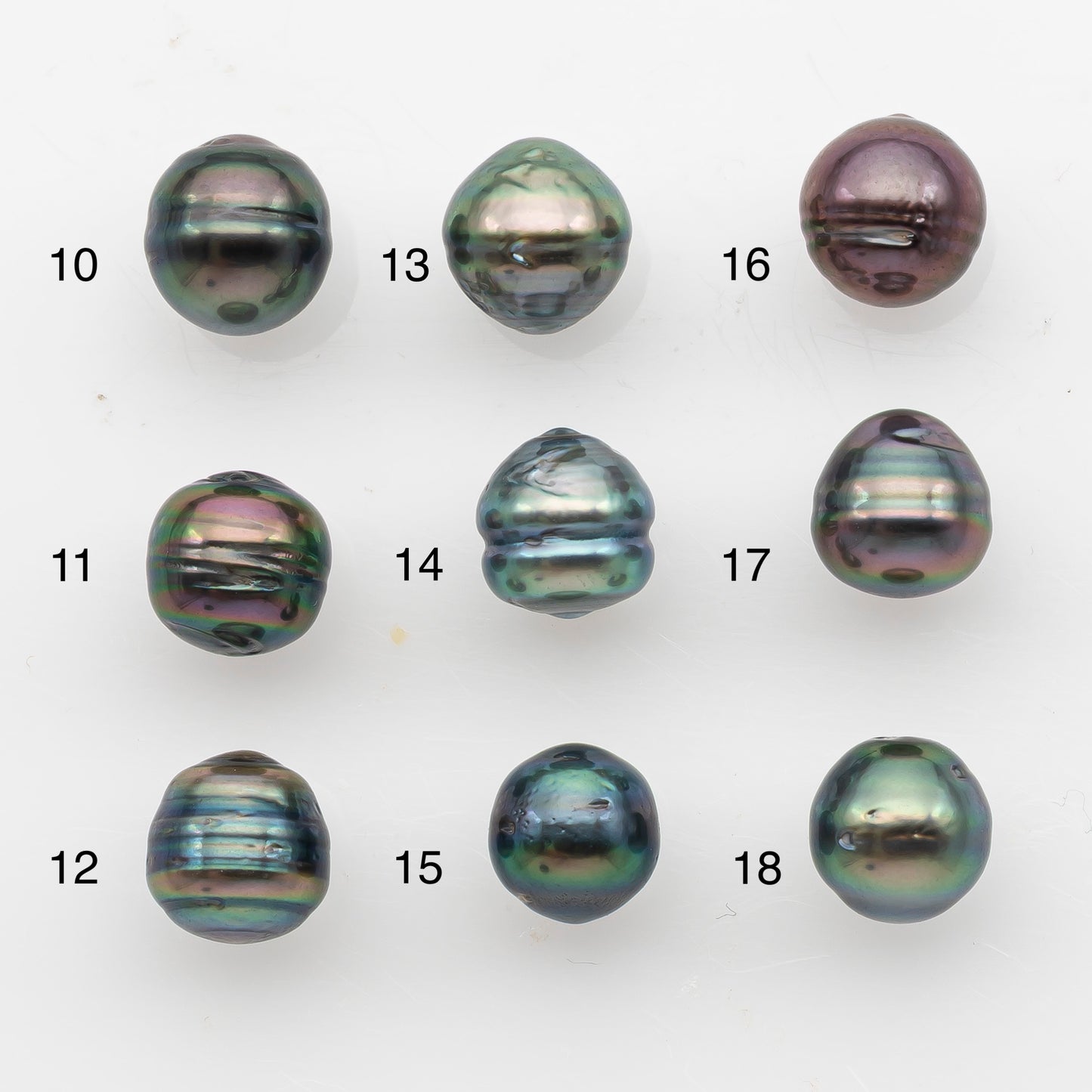 8-9mm Tahitian Pearl, Loose Undrilled with High Luster and Blemishes for Jewelry Making, SKU # 2909TH