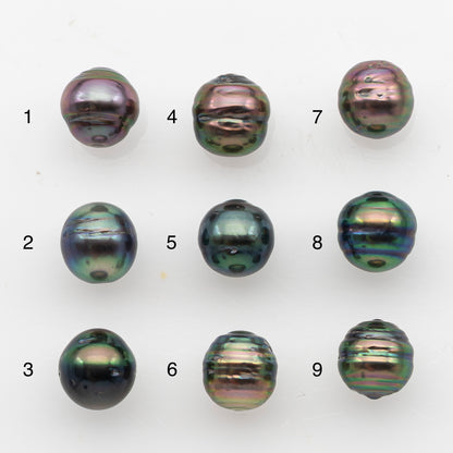 8-9mm Tahitian Pearl, Loose Undrilled with High Luster and Blemishes for Jewelry Making, SKU # 2915TH