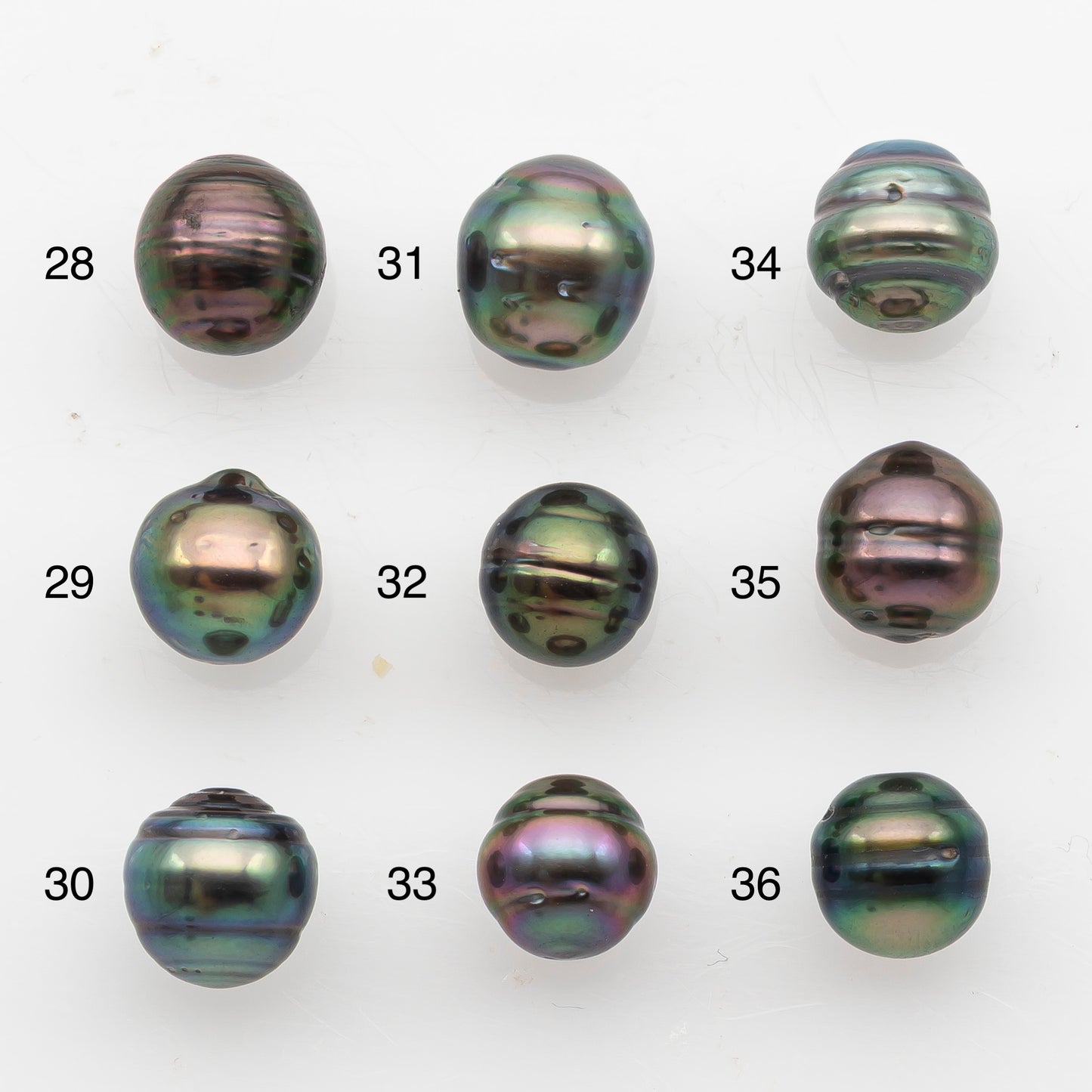 8-9mm Tahitian Pearl, Loose Undrilled with High Luster and Blemishes for Jewelry Making, SKU # 2909TH