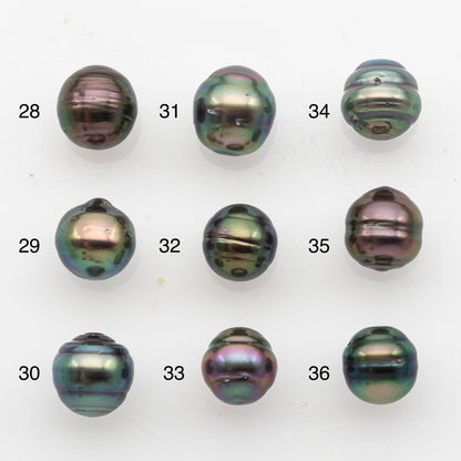 8-9mm Tahitian Pearl, Loose Undrilled with High Luster and Blemishes for Jewelry Making, SKU # 2915TH
