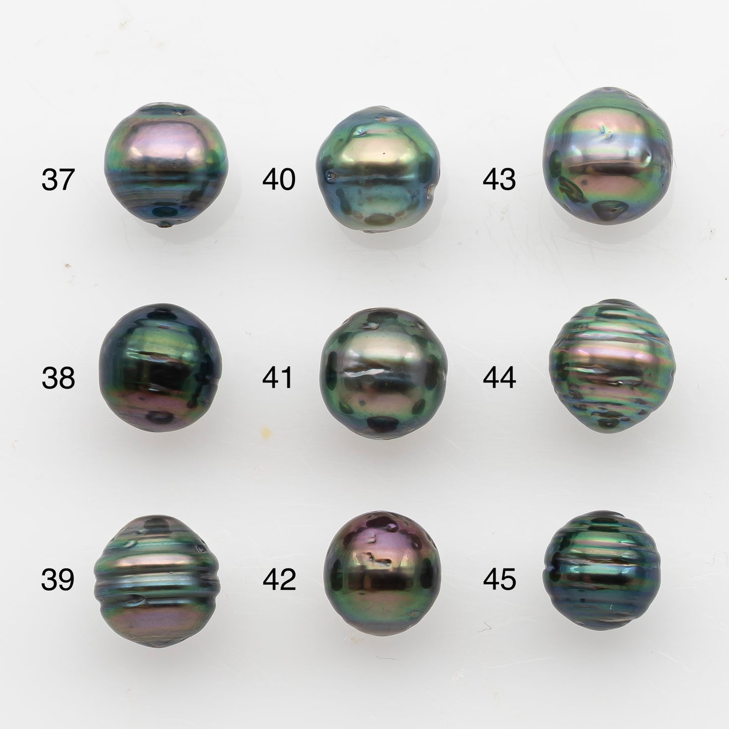8-9mm Tahitian Pearl, Loose Undrilled with High Luster and Blemishes for Jewelry Making, SKU # 2915TH