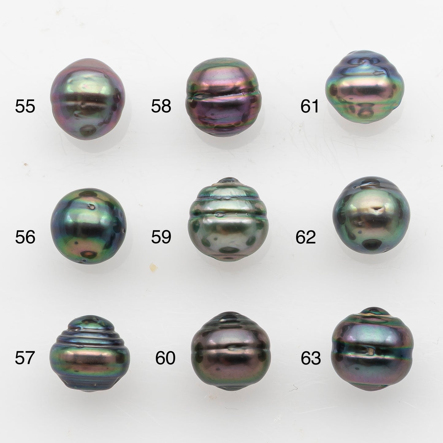 8-9mm Tahitian Pearl, Loose Undrilled with High Luster and Blemishes for Jewelry Making, SKU # 2915TH