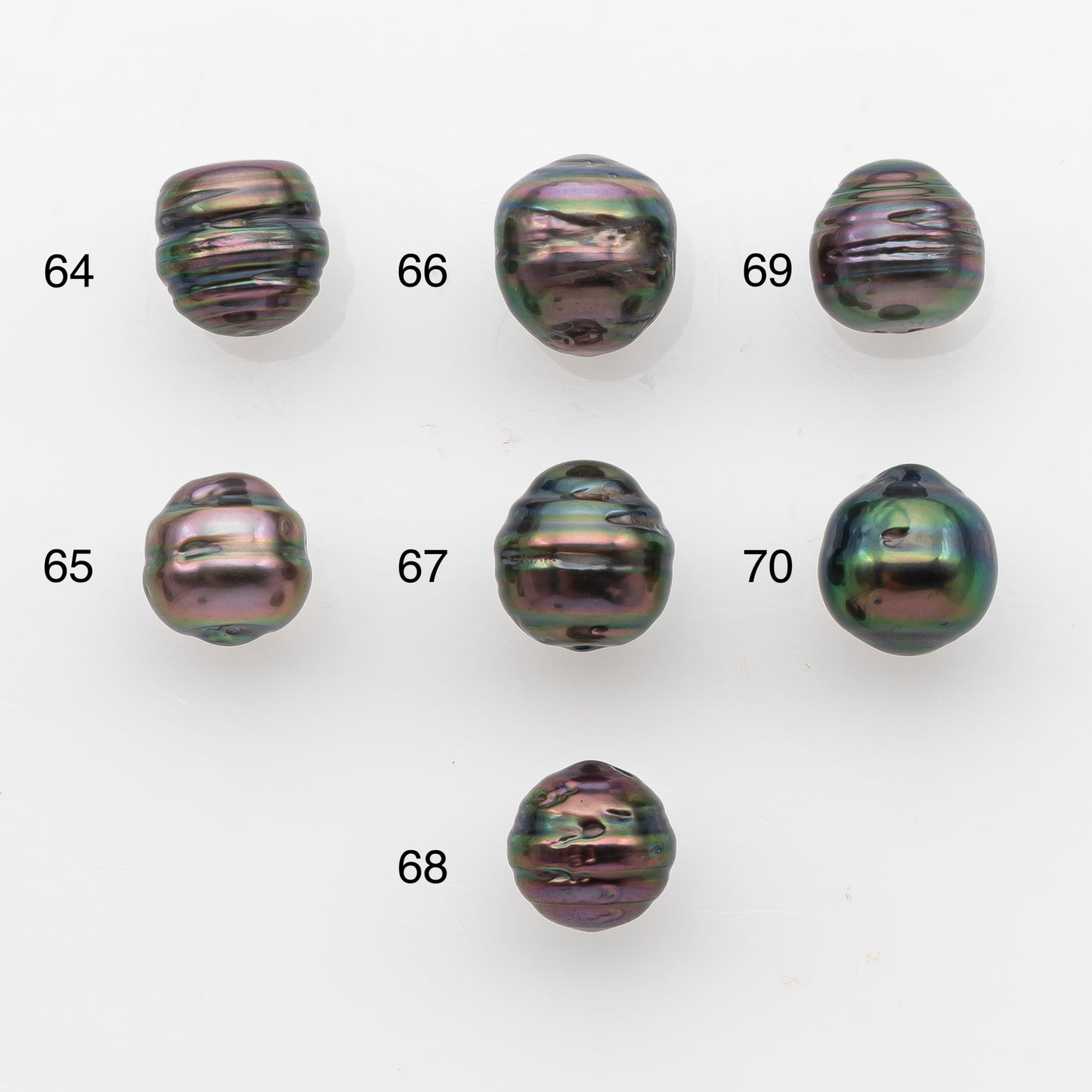 8-9mm Tahitian Pearl, Loose Undrilled with High Luster and Blemishes for Jewelry Making, SKU # 2915TH