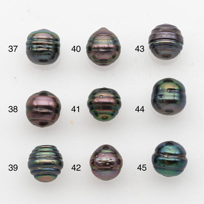 8-9mm Tahitian Pearl, Loose Undrilled with High Luster and Blemishes for Jewelry Making, SKU # 2910TH