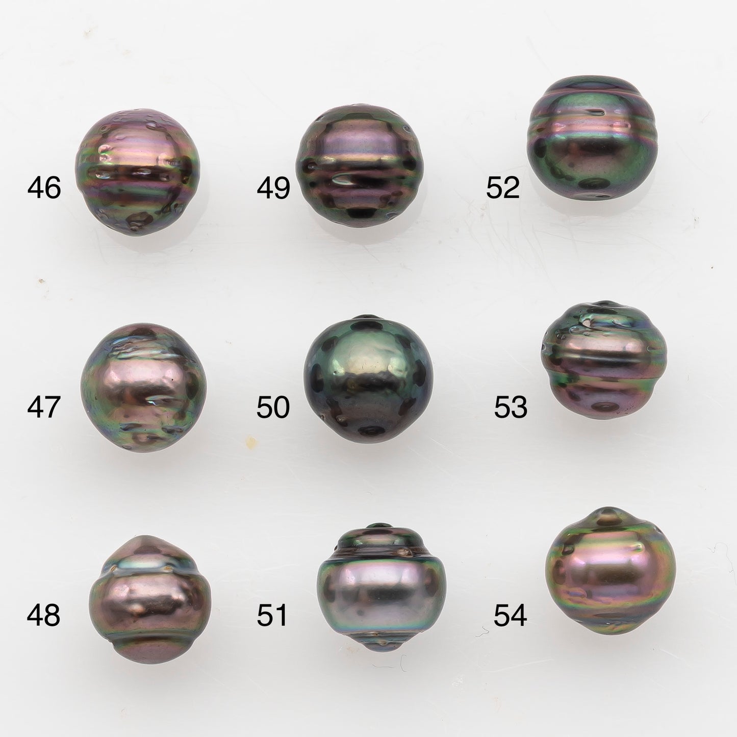 8-9mm Tahitian Pearl, Loose Undrilled with High Luster and Blemishes for Jewelry Making, SKU # 2910TH