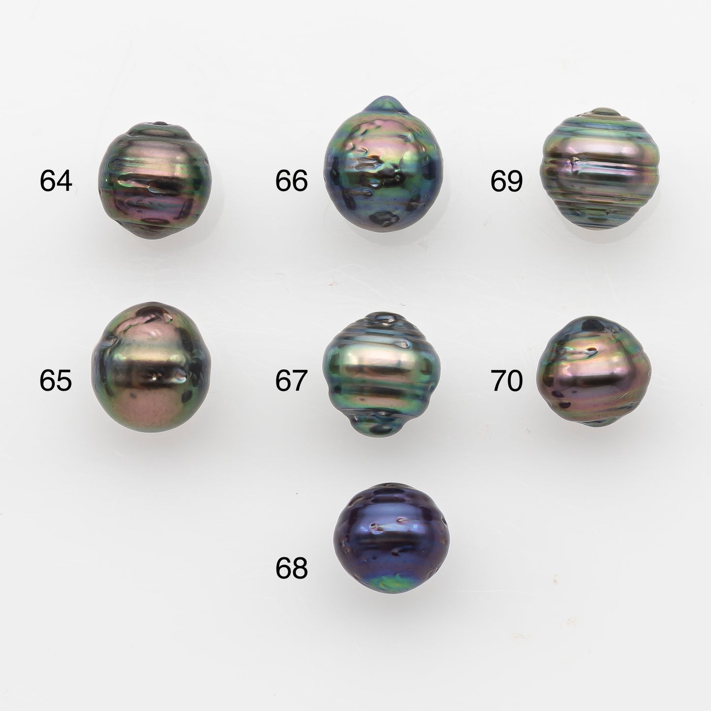 8-9mm Tahitian Pearl, Loose Undrilled with High Luster and Blemishes for Jewelry Making, SKU # 2910TH