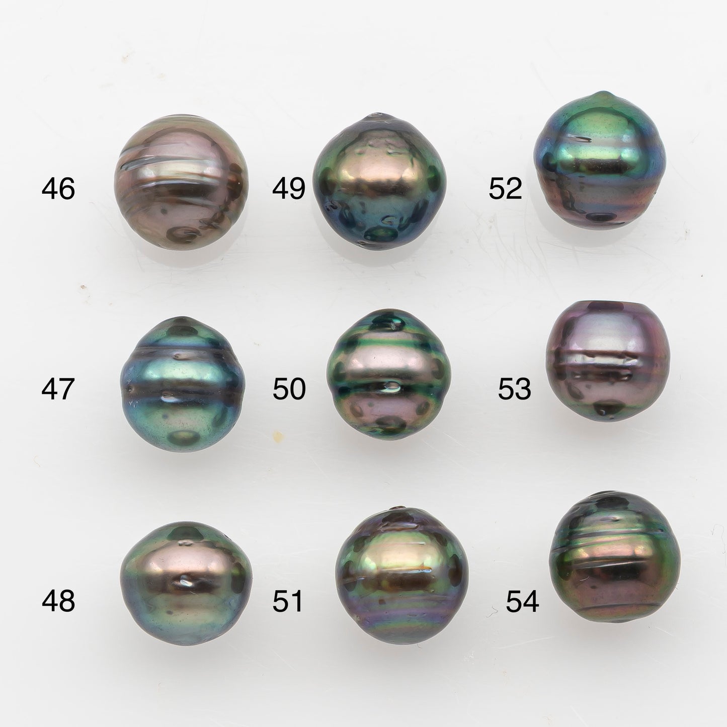 9-10mm Tahitian Pearl, Loose Undrilled with High Luster and Blemishes for Jewelry Making, SKU # 2911TH
