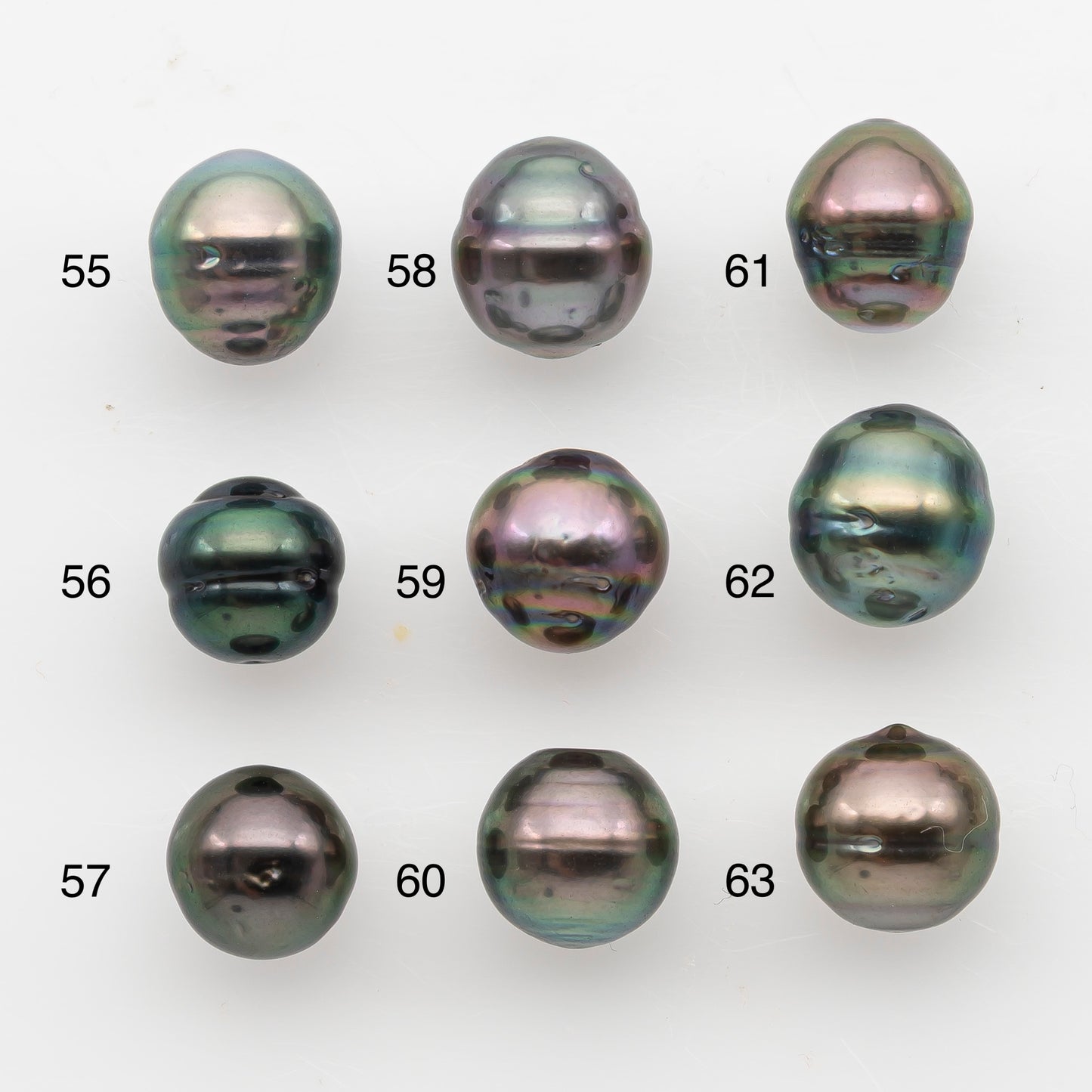 9-10mm Tahitian Pearl, Loose Undrilled with High Luster and Blemishes for Jewelry Making, SKU # 2911TH