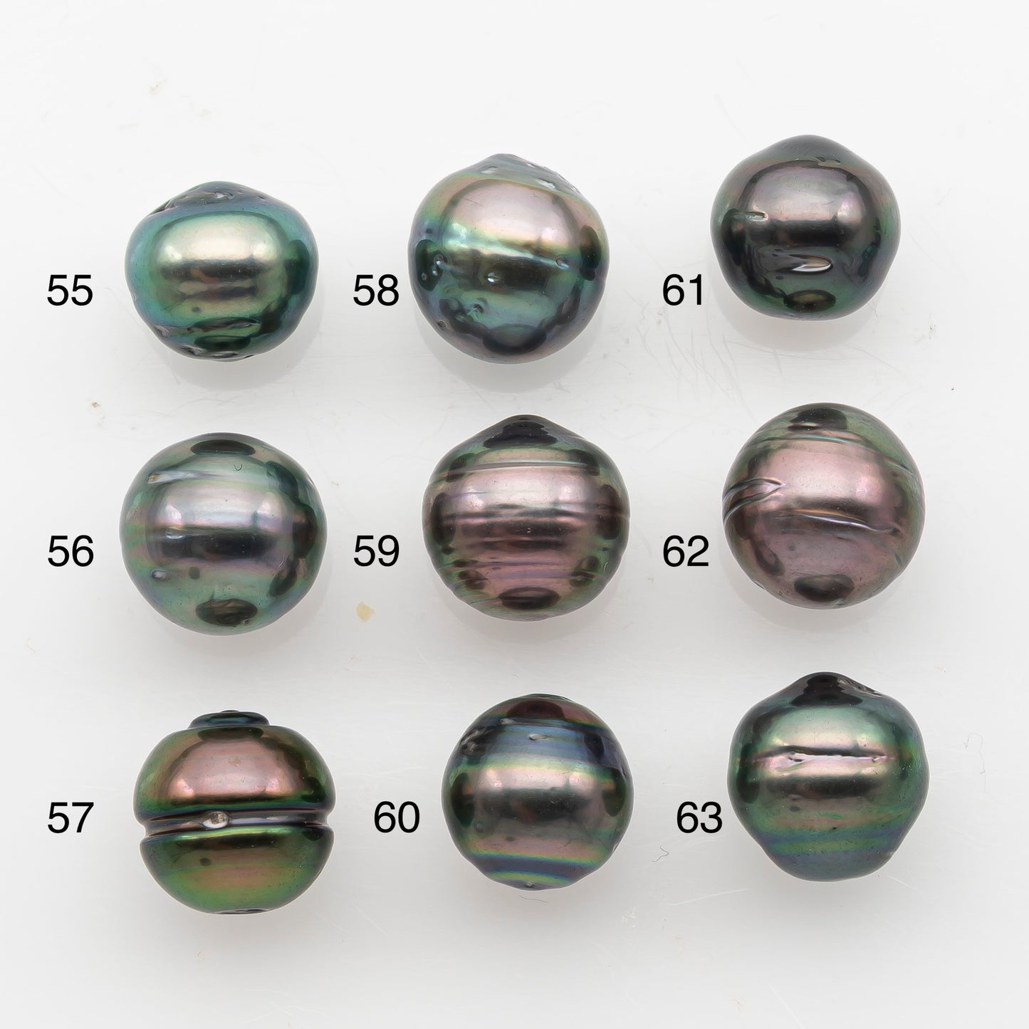 10-11mm Tahitian Pearl, Loose Undrilled with High Luster and Blemishes for Jewelry Making, SKU # 2912TH
