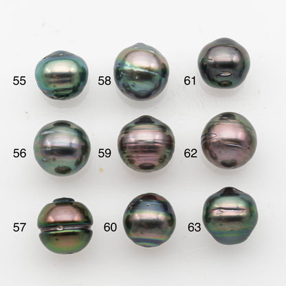 10-11mm Tahitian Pearl, Loose Undrilled with High Luster and Blemishes for Jewelry Making, SKU # 2912TH