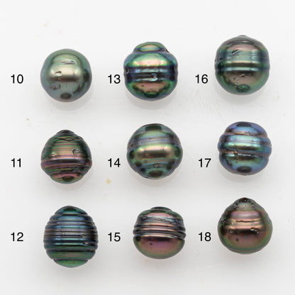 9-10mm Tahitian Pearl, Loose Undrilled with High Luster and Blemishes for Jewelry Making, SKU # 2913TH