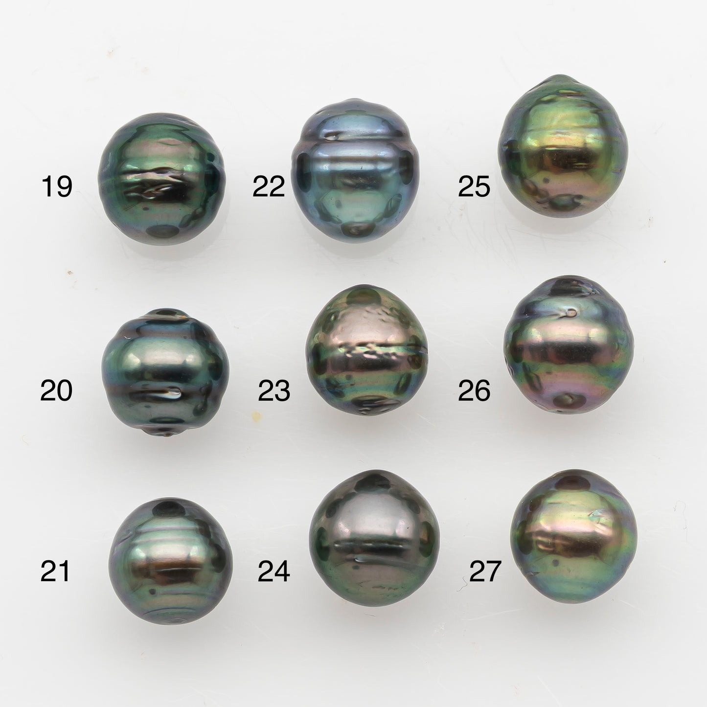 9-10mm Tahitian Pearl, Loose Undrilled with High Luster and Blemishes for Jewelry Making, SKU # 2913TH