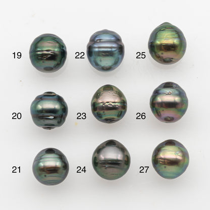 9-10mm Tahitian Pearl, Loose Undrilled with High Luster and Blemishes for Jewelry Making, SKU # 2913TH