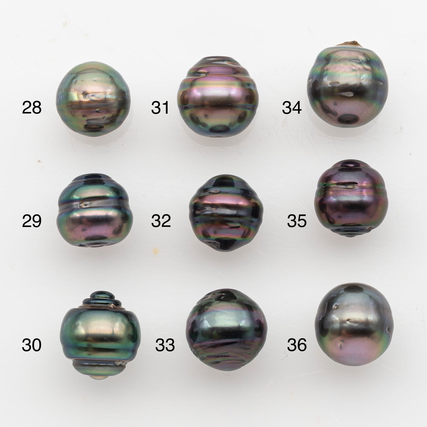 9-10mm Tahitian Pearl, Loose Undrilled with High Luster and Blemishes for Jewelry Making, SKU # 2913TH