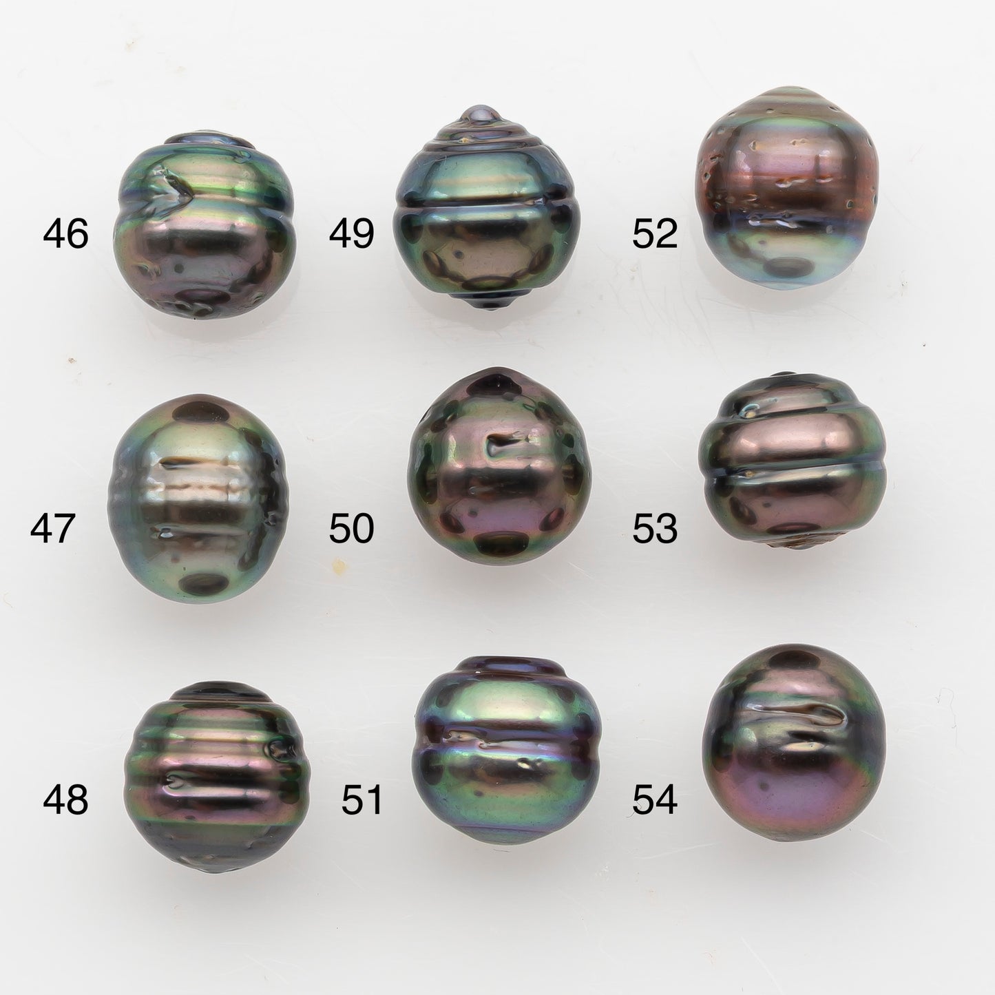 9-10mm Tahitian Pearl, Loose Undrilled with High Luster and Blemishes for Jewelry Making, SKU # 2913TH