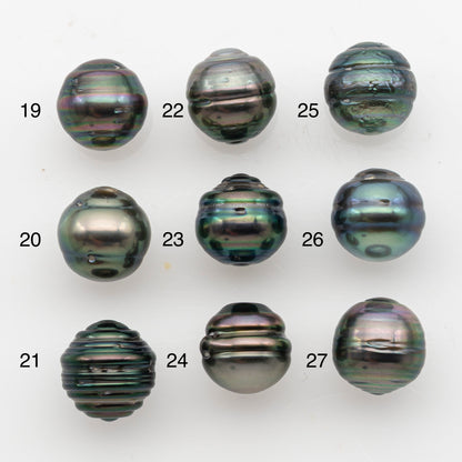 10-11mm Tahitian Pearl, Loose Undrilled with High Luster and Blemishes for Jewelry Making, SKU # 2914TH