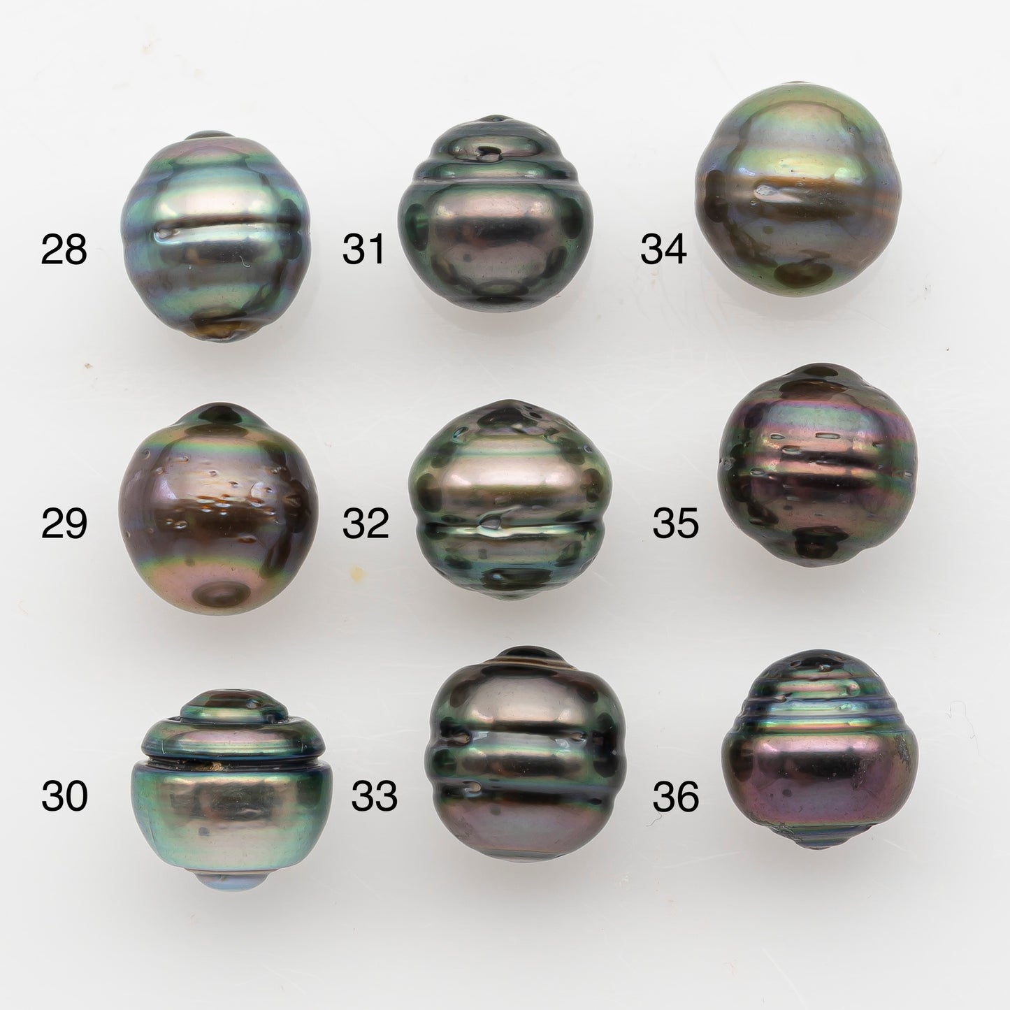 10-11mm Tahitian Pearl, Loose Undrilled with High Luster and Blemishes for Jewelry Making, SKU # 2914TH