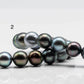 11-12mm Multicolor Round Tahitian Pearl Bead with High Luster, In Full Strand with Blemishes for Jewelry Making, SKU # 1648TH