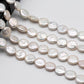 12-13mm Freshwater Coin Pearls in White Color with Nice Luster for Jewelry Making or Beading, SKU # 1364CN