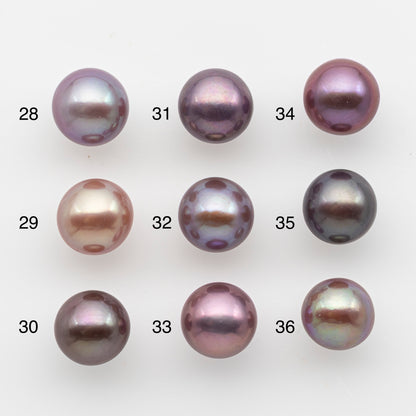 10-11mm Loose Edison Pearl, Freshwater Pearl in Natural Colors with High Luster, Single Pice for Jewelry Making, No Hole, SKU # 2903EP